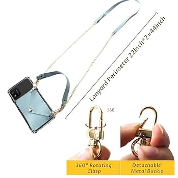 小物 Kaiko - Flat Type Wallet Chain Infinity link wallet chain w/ gold alloy scroll design key
